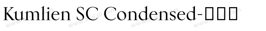 Kumlien SC Condensed字体转换
